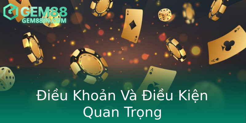 Điều Khoản Và Điều Kiện Quan Trọng Điều Khoản Và Điều Kiện Quan Trọng